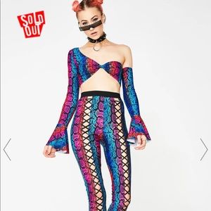 Club exx snakeskin outfit